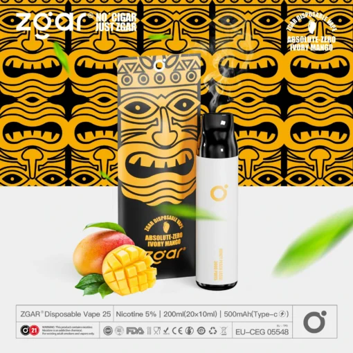 ZGAR ZG25 3000 trajets Plusieurs saveurs 5% Nicotine Rechargeable Vape jetable en gros – Image 6