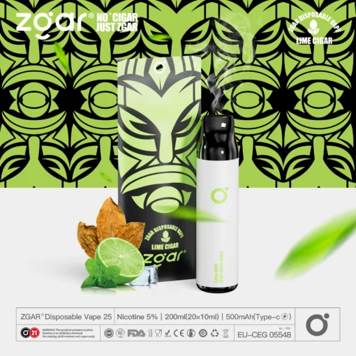 ZGAR ZG25 3000 trajets Plusieurs saveurs 5% Nicotine Rechargeable Vape jetable en gros – Image 4