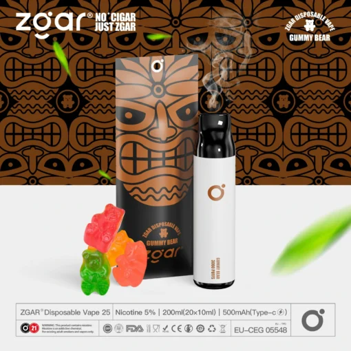 ZGAR ZG25 3000 trajets Plusieurs saveurs 5% Nicotine Rechargeable Vape jetable en gros – Image 18