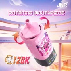 JNR QUADS 4IN1 120K 120000 Züge Einweg E Zigaretten Großhandel Bulk Kauf Hochleistungs Quad Mesh Coil 4in1 Mechanismus mit Smart Display