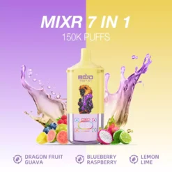 BOOD MIXR 7 in 1 150K 150.000 Züge mit Tri-Tank-System und Dual Mesh Coil Einweg-Vapes im Großhandel