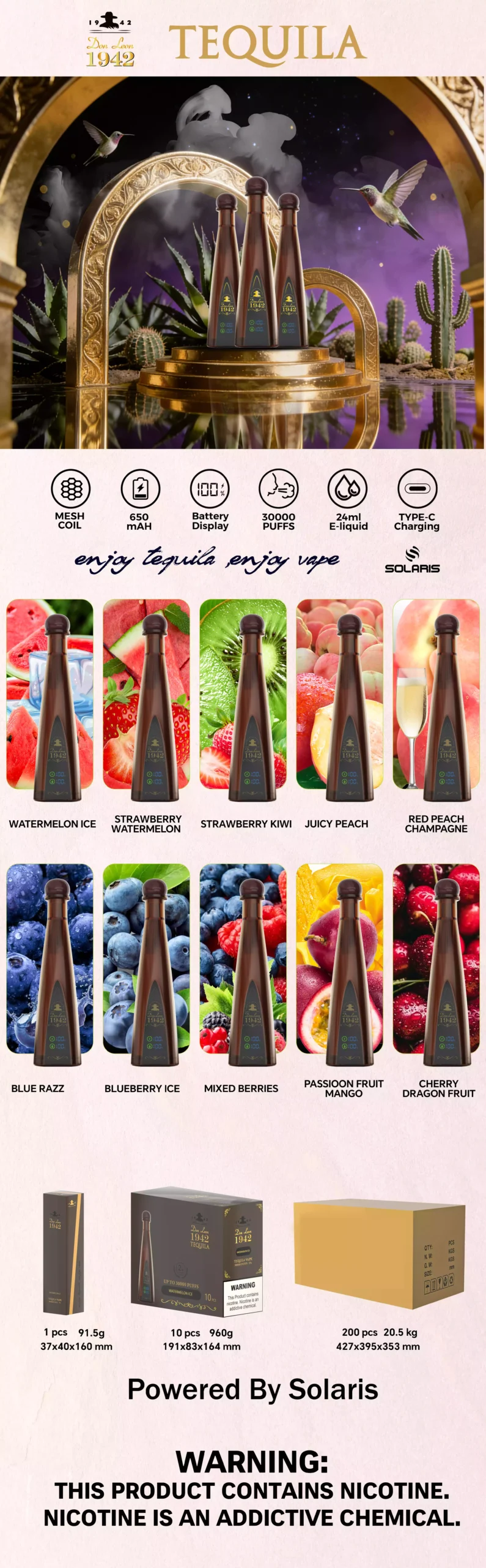 SOLARIS Tequila Don Leon1942 Großhandel Sortiment