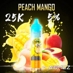 Airmez Tornado 25000 Puffs Disposable E-Cigarettes with Smart Screen and Dual Mesh Coil, no minimum order quantity required.